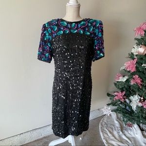 Vintage Laurence kazar beaded dress 👗